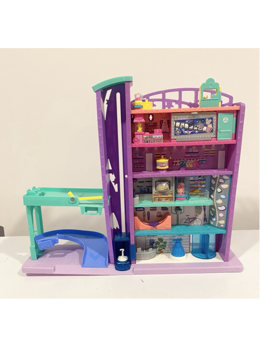 Polly Pocket Pollyville Mega Mall Playset 2019 Mattel GFP89 Elevator